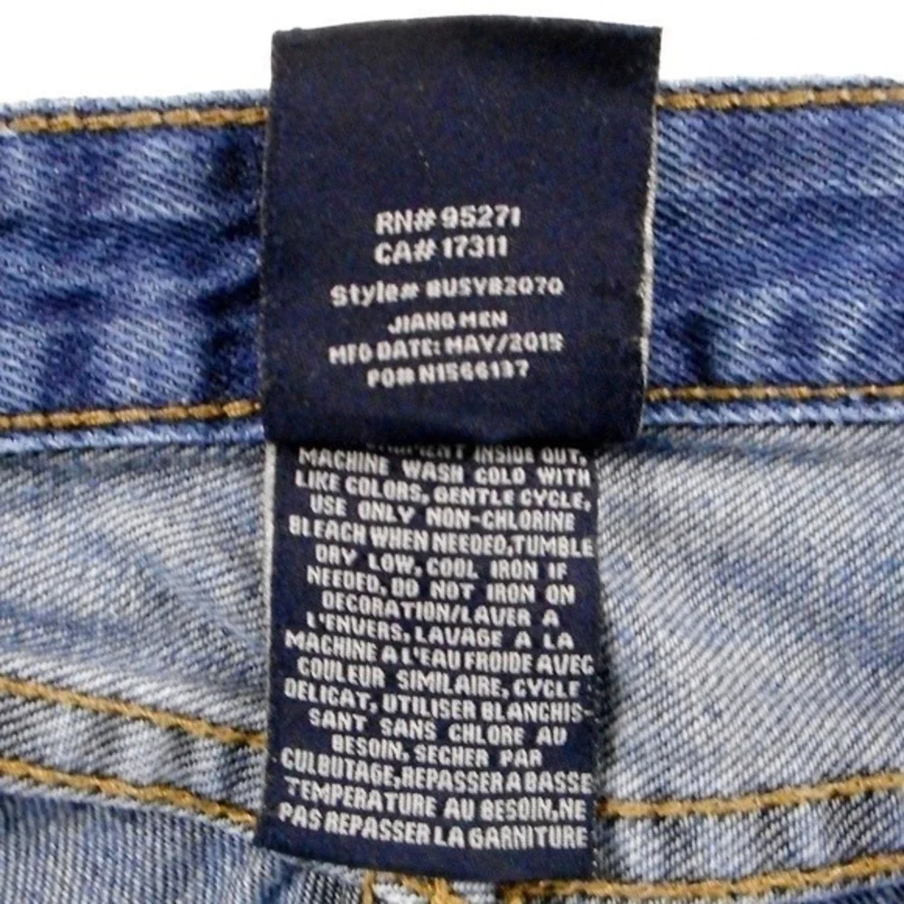 Buffalo‎ David Bitton Jeans Girls 14 Blue Denim Straight Leg Zip Distressed